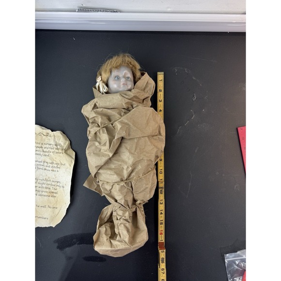 Ada's lost doll upcycled vintage creepy doll Halloween decor - Picture 1 of 8